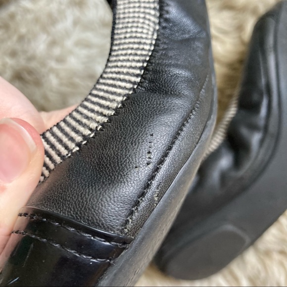 Tory burch black gabby slip on ballet flats 7.5 - Picture 7 of 10